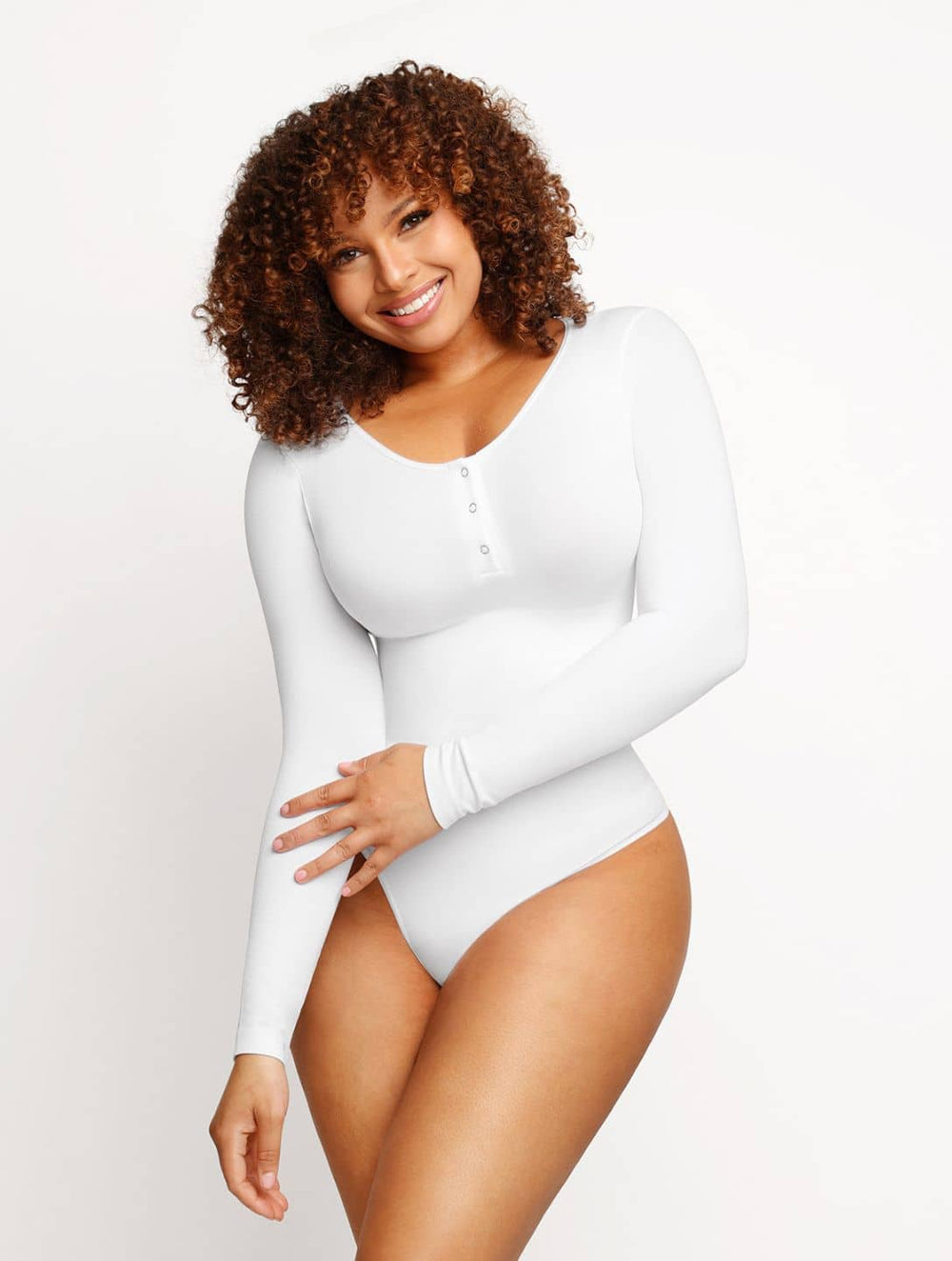 heyshape seamless longsleeve thongbodysuit white v4 1